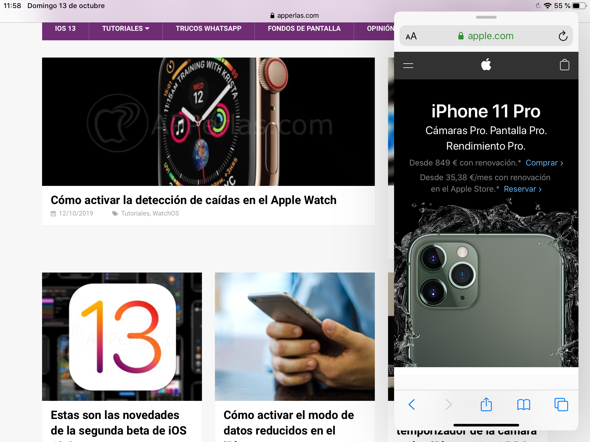 La misma app abierta dos veces La misma app abierta dos veces