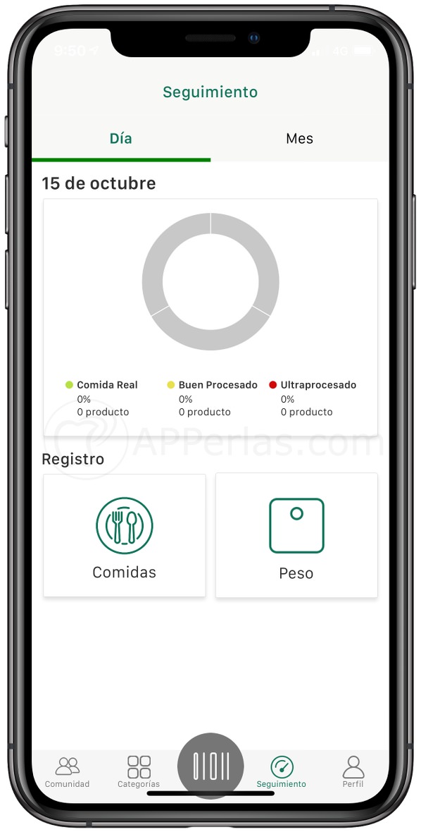 Menú de seguimiento Menú de seguimiento