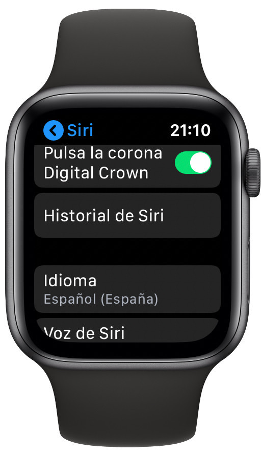 historial historial de Siri en el Apple Watch 1