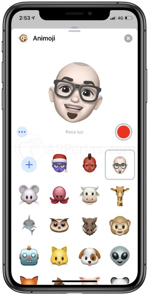 Menú con todos los Animojis y Memojis Menú con todos los Animojis y Memojis
