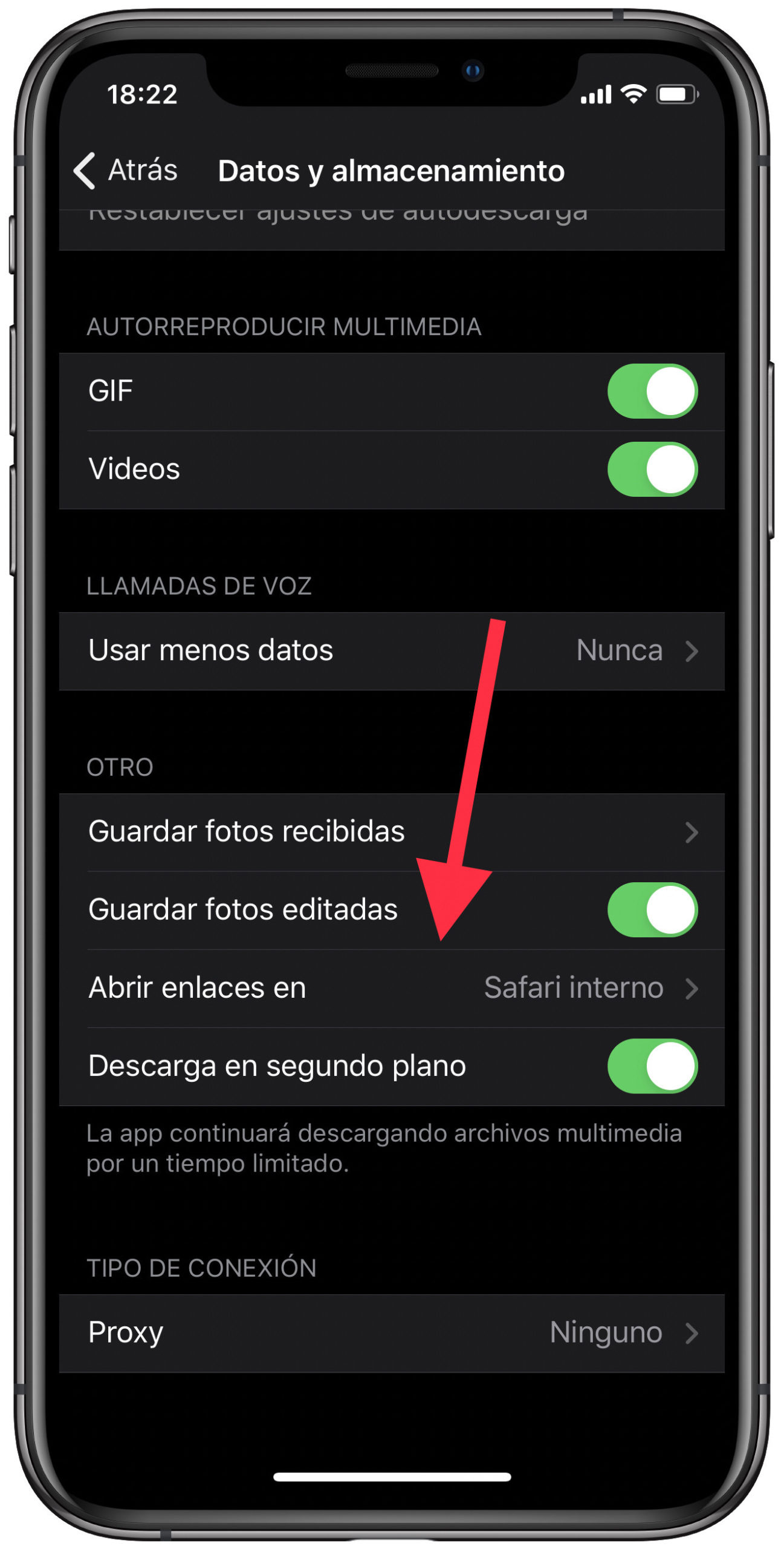 cambiar navegador de Telegram 1