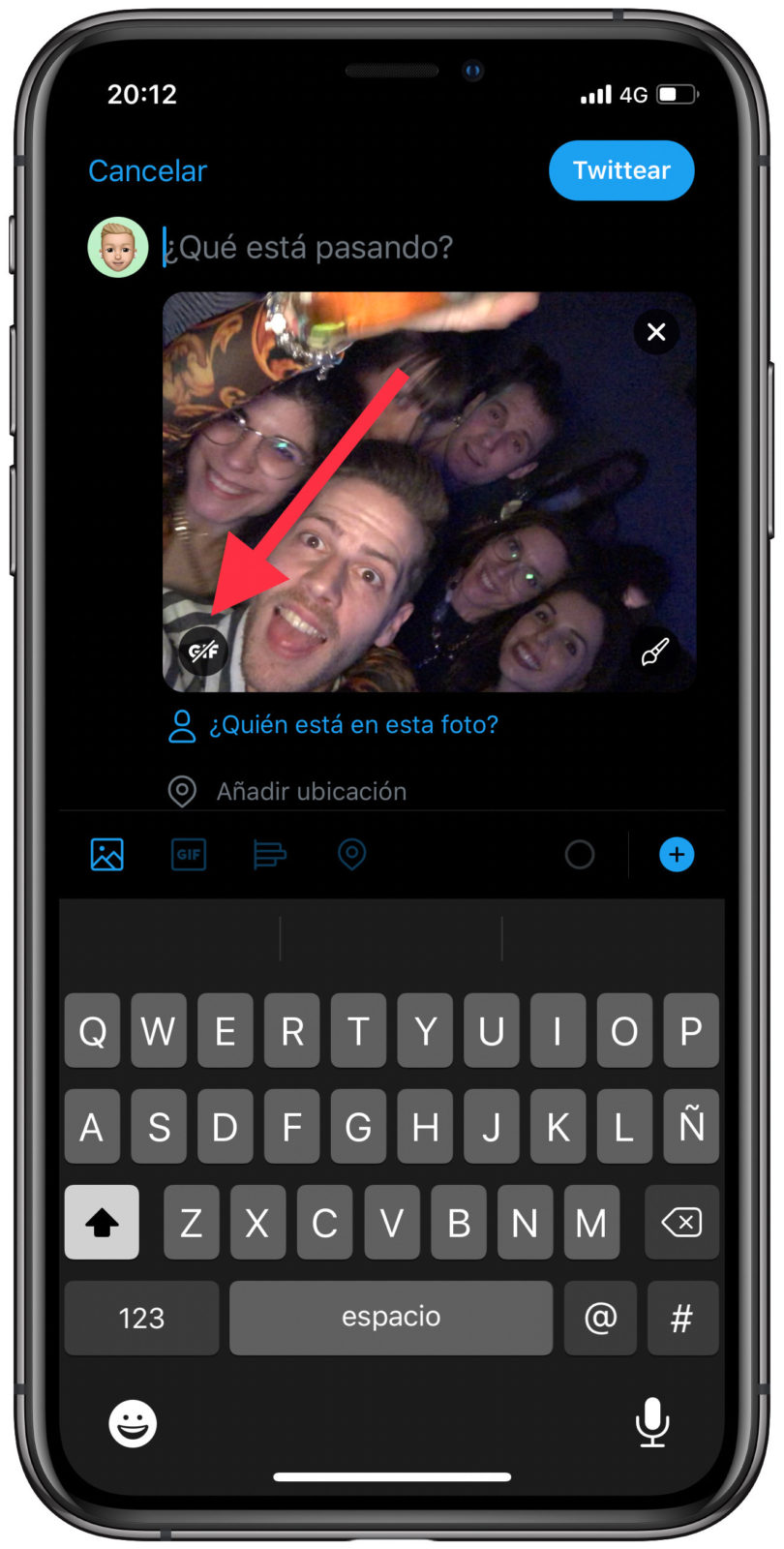 GIF live photo como GIF en Twitter 1
