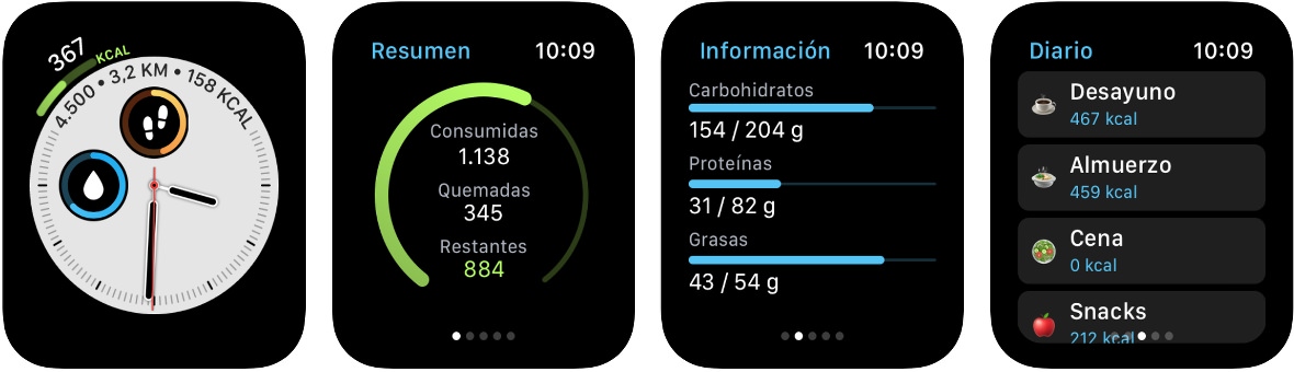 Contador de calorías para el reloj de Apple Contador de calorías para el reloj de Apple