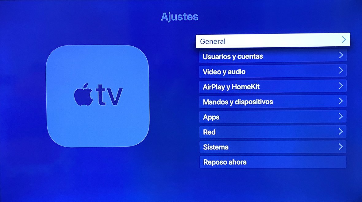 Ajustes de Apple TV Ajustes de Apple TV