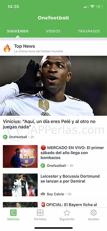 app de fútbol para iOS onefootball 2 app de fútbol para iOS onefootball 2