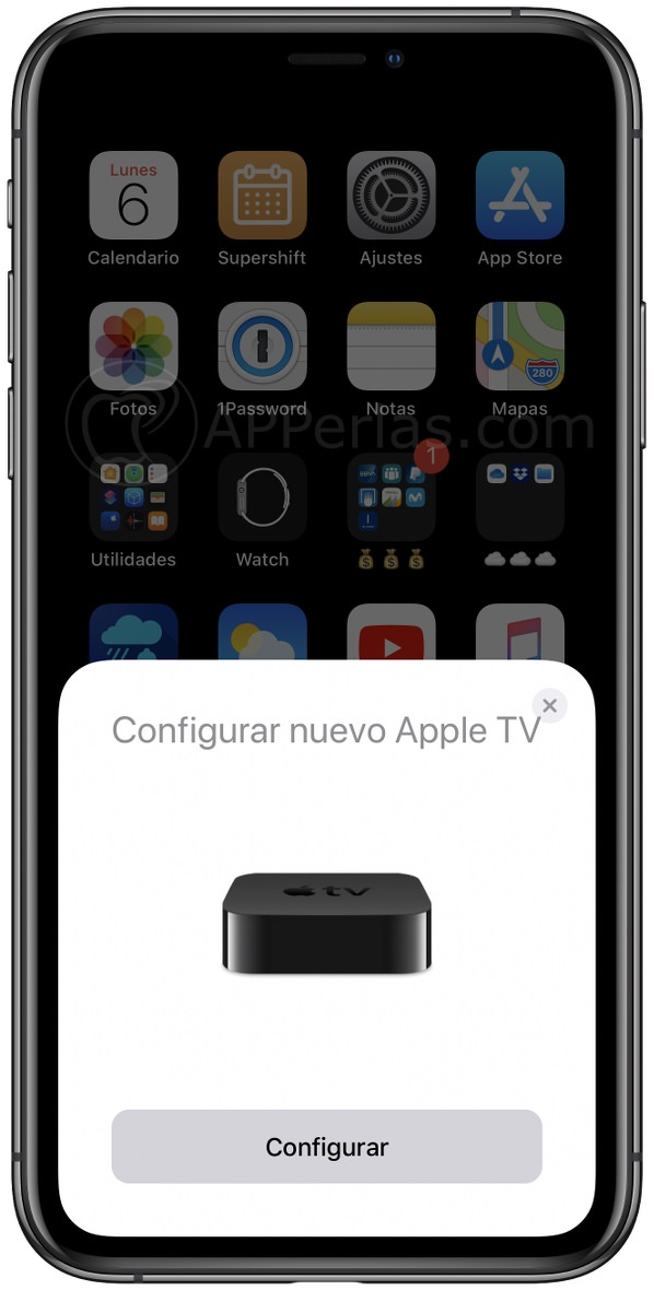 Configura el Apple TV desde el iPhone Configura el Apple TV desde el iPhone