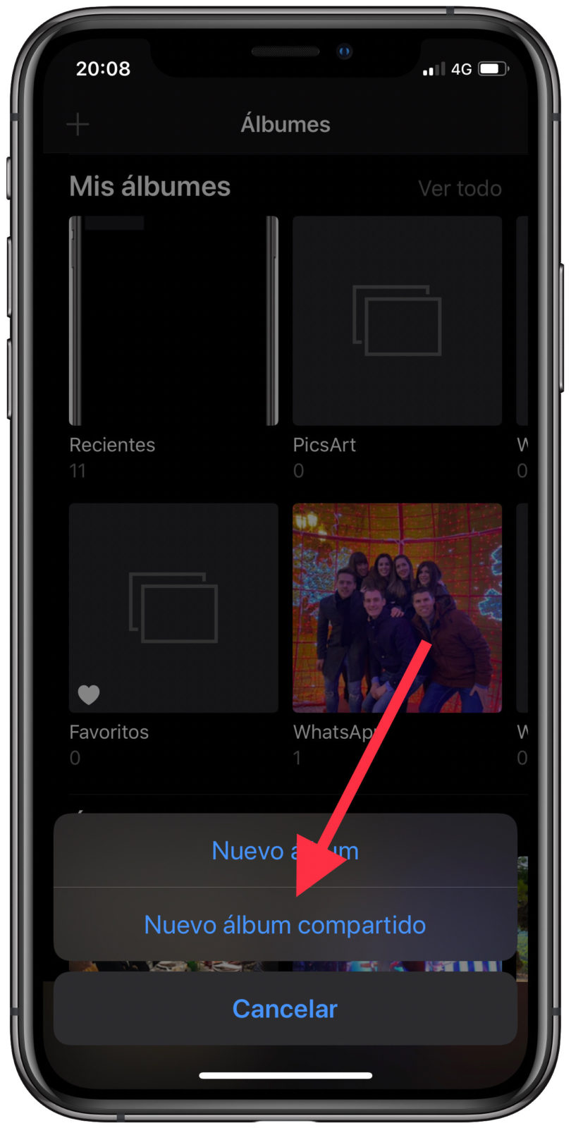 crear almacenamiento en iCloud 1