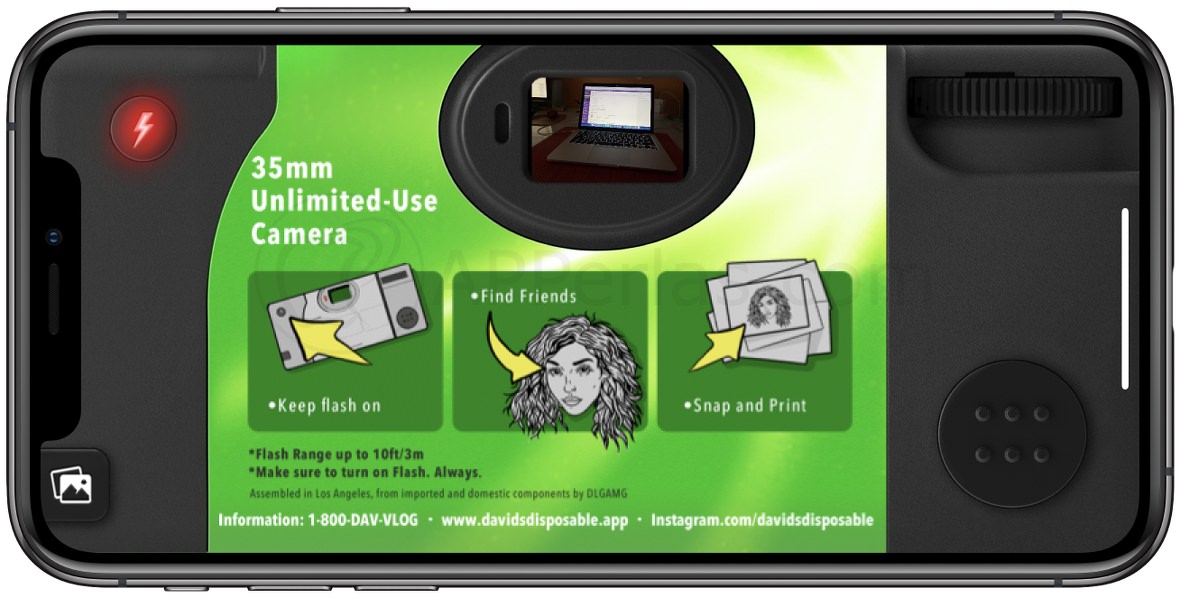 Interfaz de una cámara desechable Interfaz de una cámara desechable