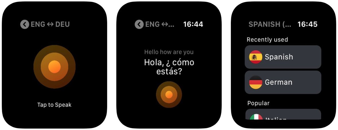 Traductor para Apple Watch Traductor para Apple Watch