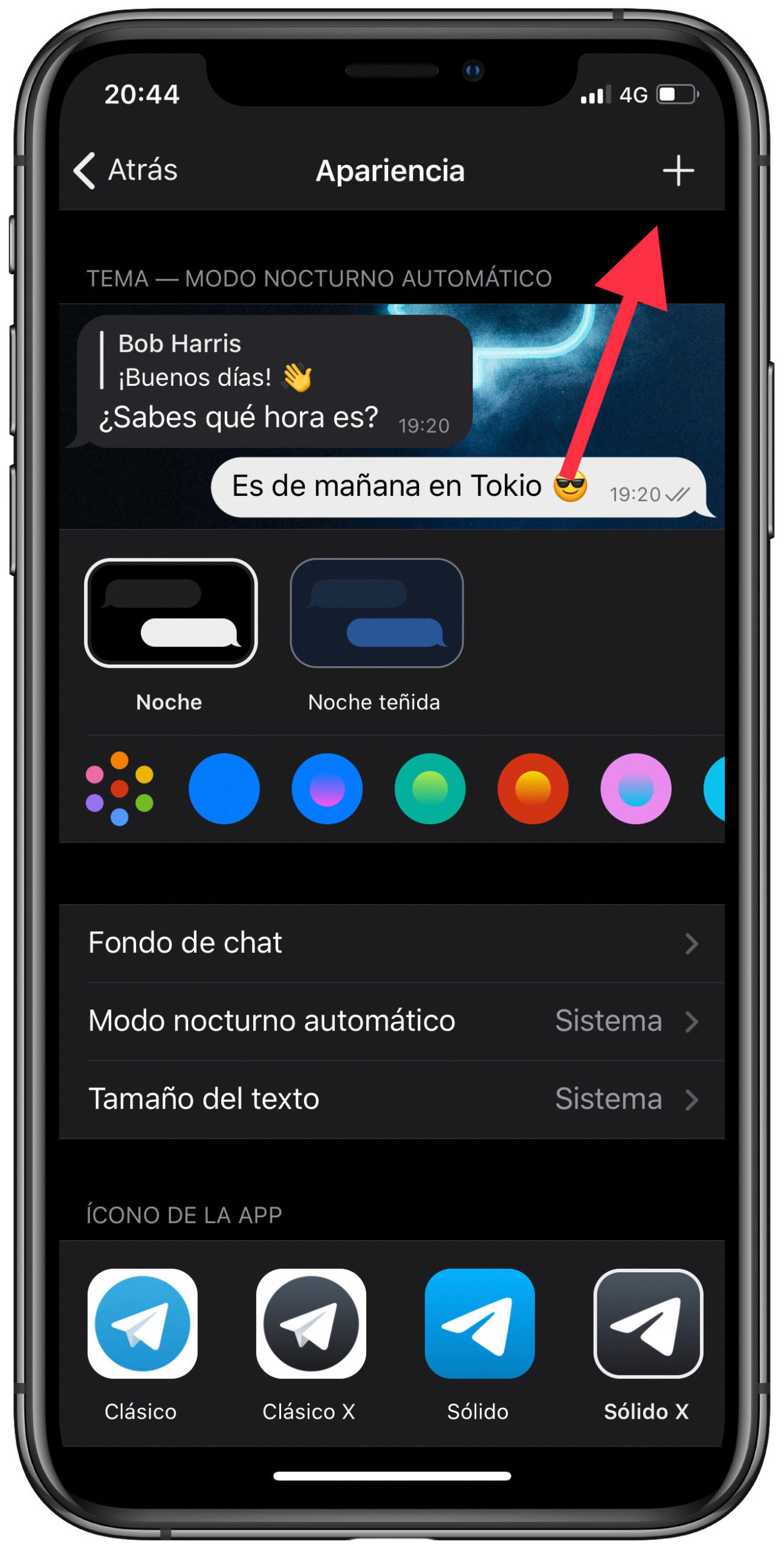 crear tema para Telegram 1