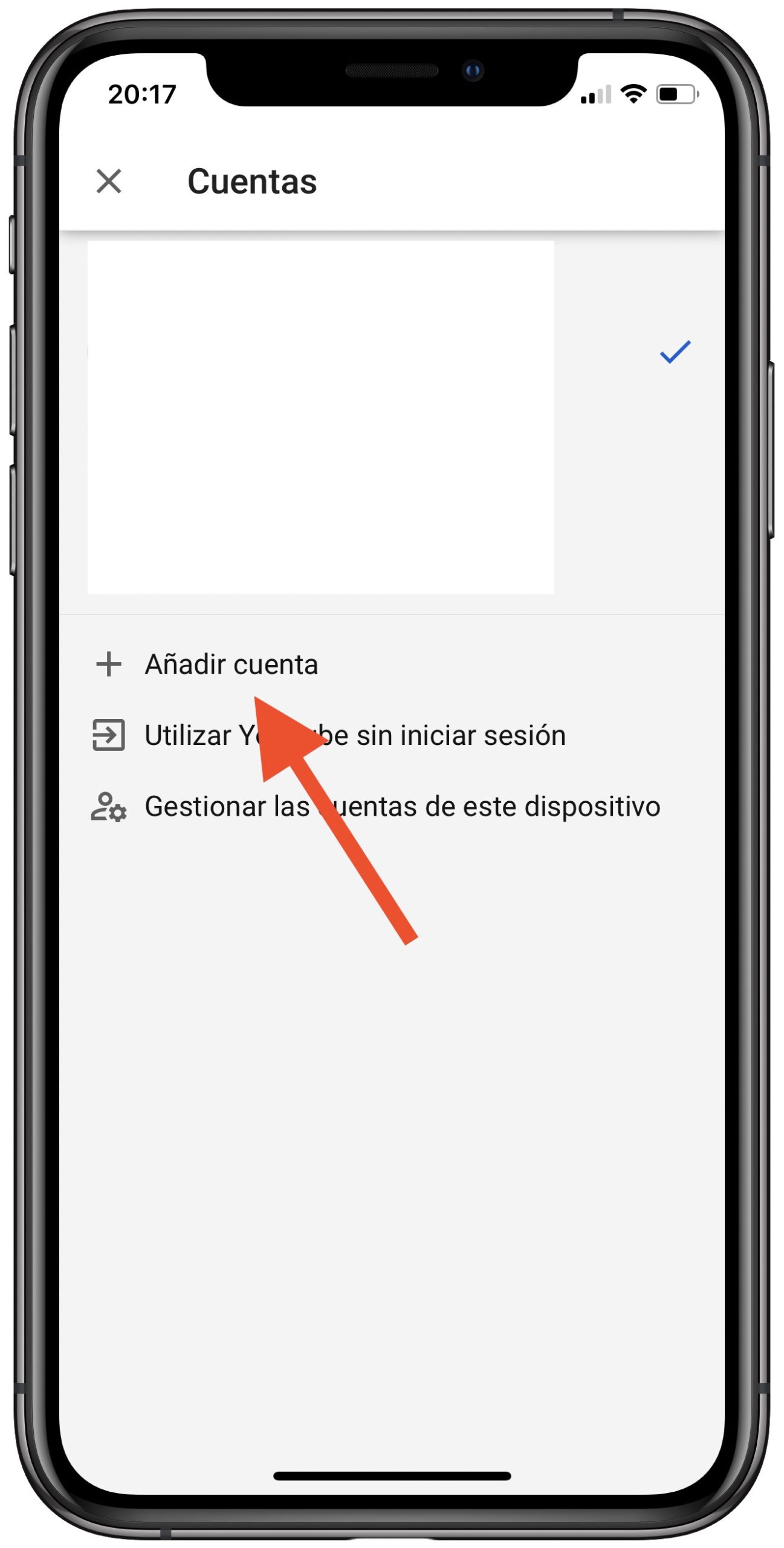 añadir más de una cuenta de YouTube 2