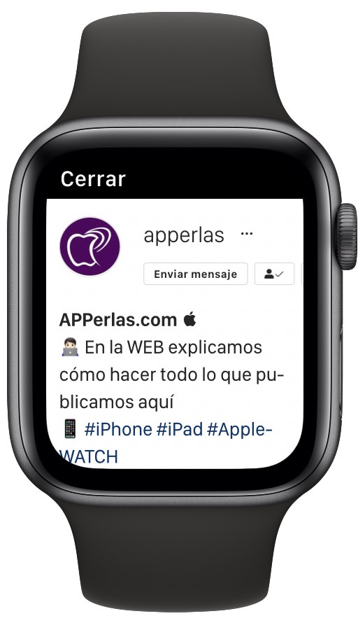 Instagram Instagram en el Apple Watch 3