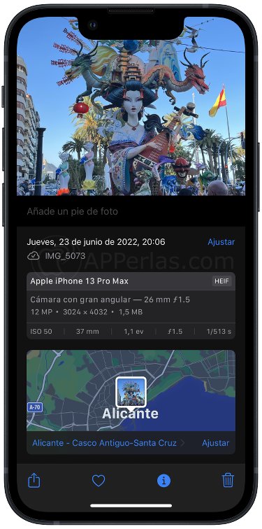 Metadatos en iOS 15 Metadatos en iOS 15