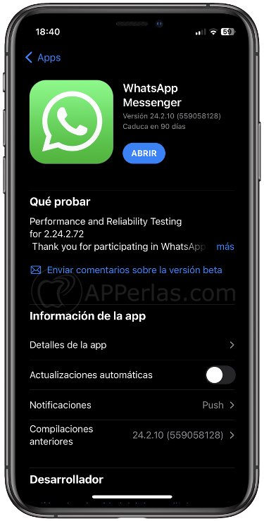 Beta de WhatsApp Beta de WhatsApp