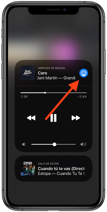 airplay música con dos AirPods 1