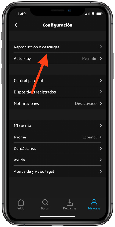 ajustes calidad en Amazon Prime 1