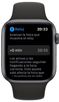 adelantar hora del Apple Watch 1