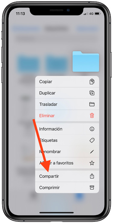 mantener compartir carpetas en iCloud 1