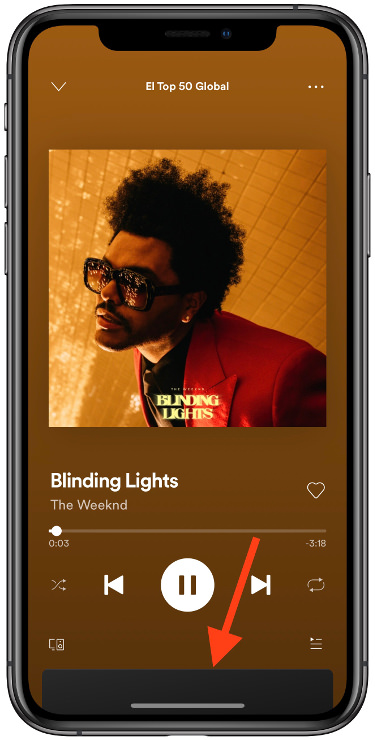 recuadro letra de las canciones en Spotify 1