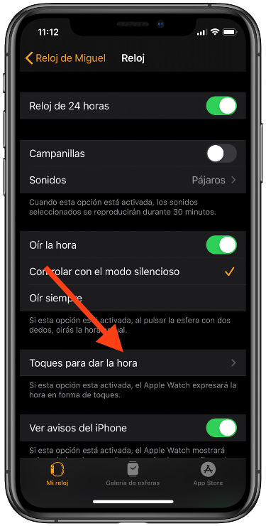 pestaña Apple Watch en código morse 1