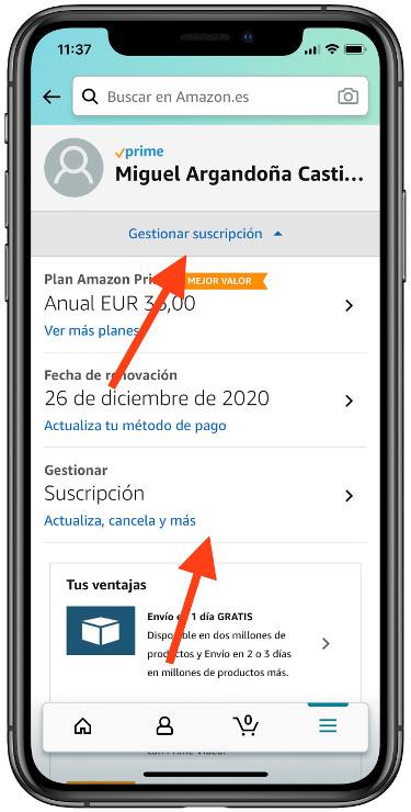 renovar Amazon Prime 2