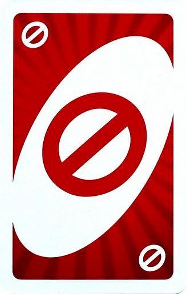 Carta de bloqueo en el juego UNO! Carta de bloqueo en el juego UNO!