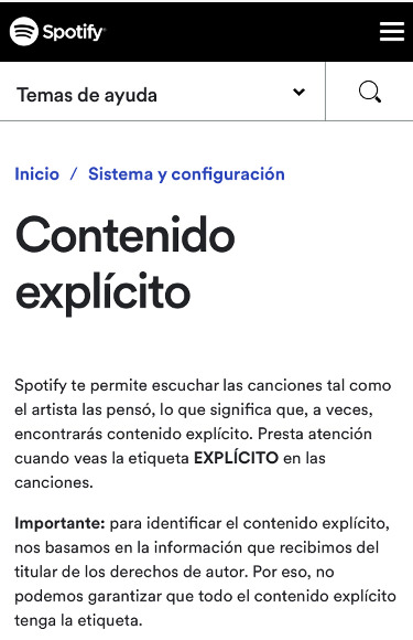 explicación activar el contenido explícito 2