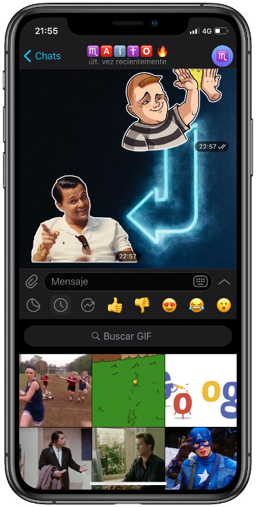seleccionar los GIF en Telegram 2