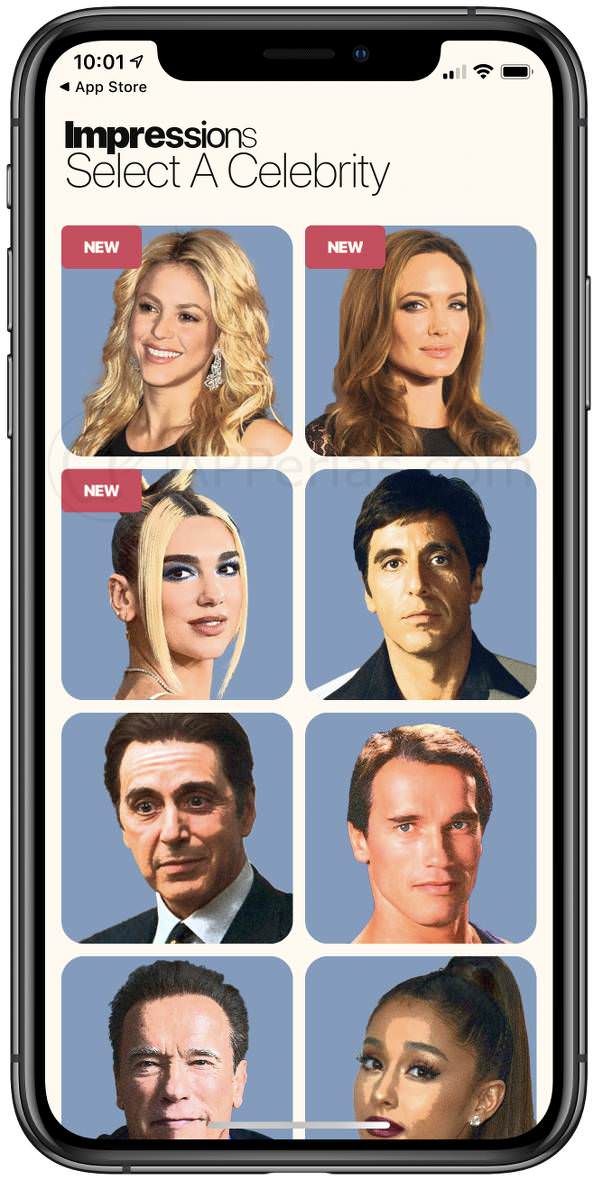 Caras de famosos para suplantar