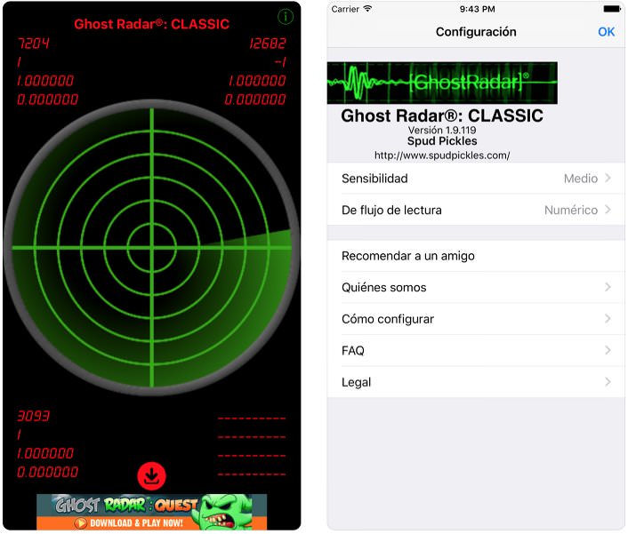 App detecta fantasmas App detecta fantasmas