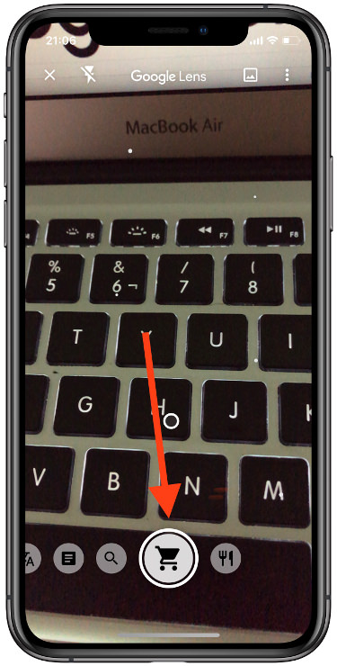 icono comprar usando la cámara del iPhone 1