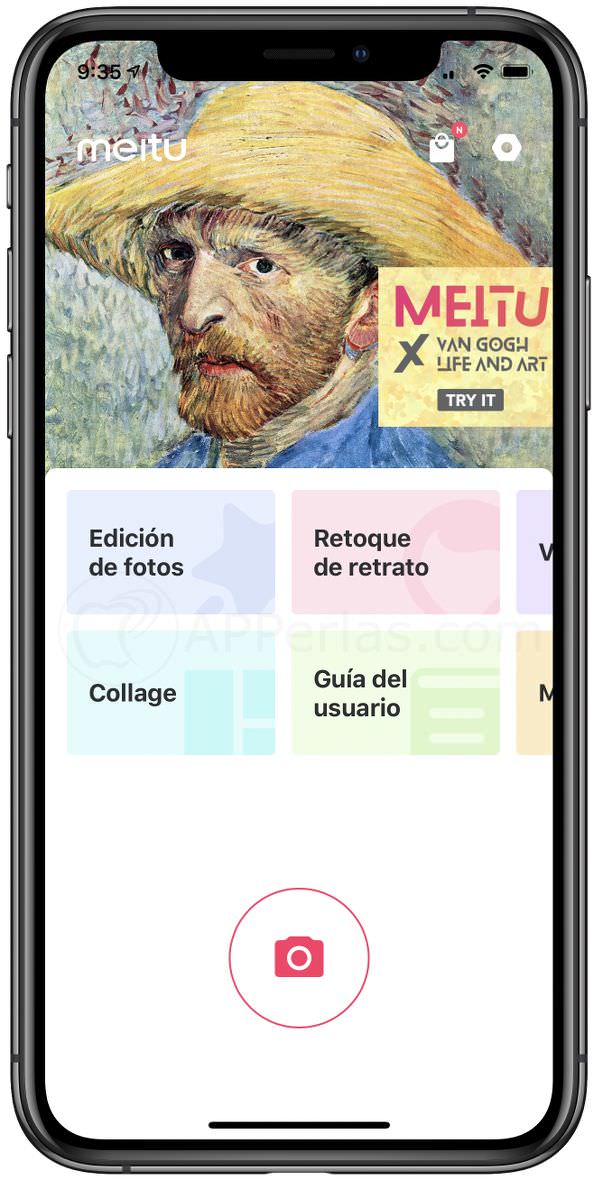 Pantalla principal de Meitu Pantalla principal de Meitu