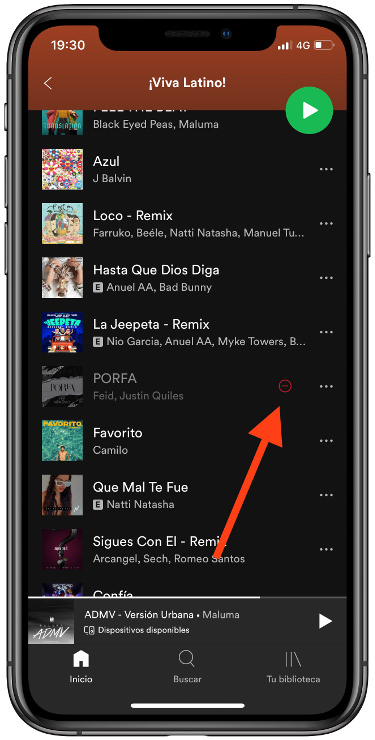 prohibido ocultar canciones en Spotify 2