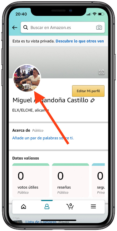 foto foto de perfil en Amazon 2