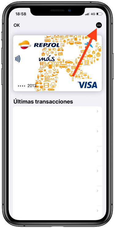 eliminar eliminar las tarjetas de Apple Pay 1