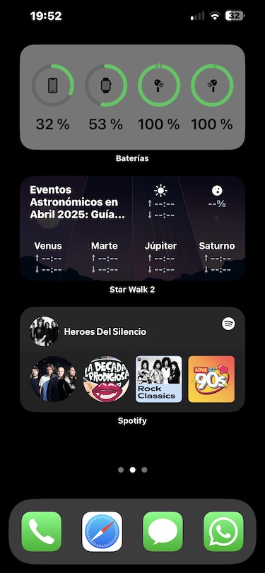 Widget de Batería