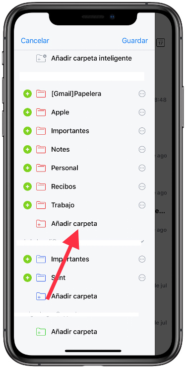 añadir carpetas en Spark 2