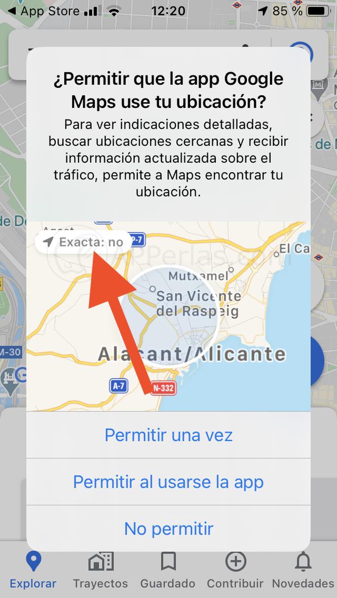 Ubicación aproximada en iOS Ubicación aproximada en iOS