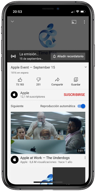 youtube ver la Keynote 1