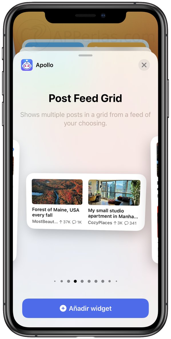 Apollo una de las apps con Widgets para iPhone Apollo una de las apps con Widgets para iPhone