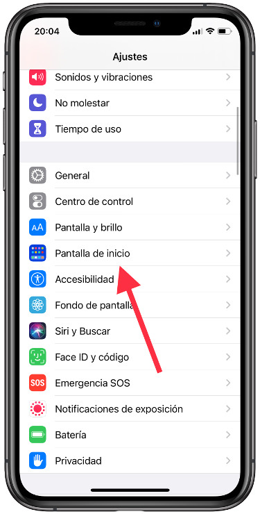 pantalla biblioteca de aplicaciones 1