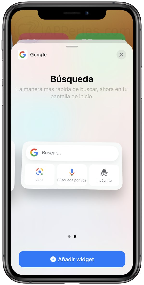 Widgets de la app Google Widgets de la app Google