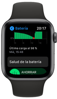 carga optimizada del Apple Watch 1