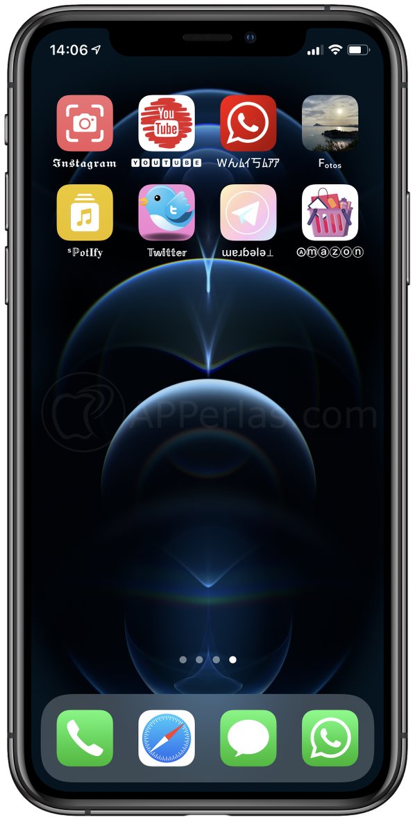 Pantalla con apps personalizadas Pantalla con apps personalizadas