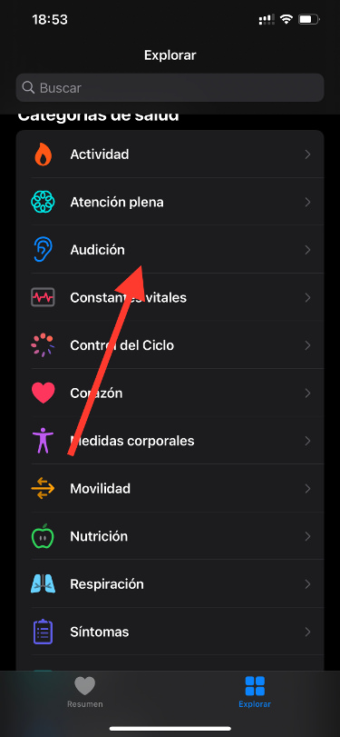 salud niveles de audio 1
