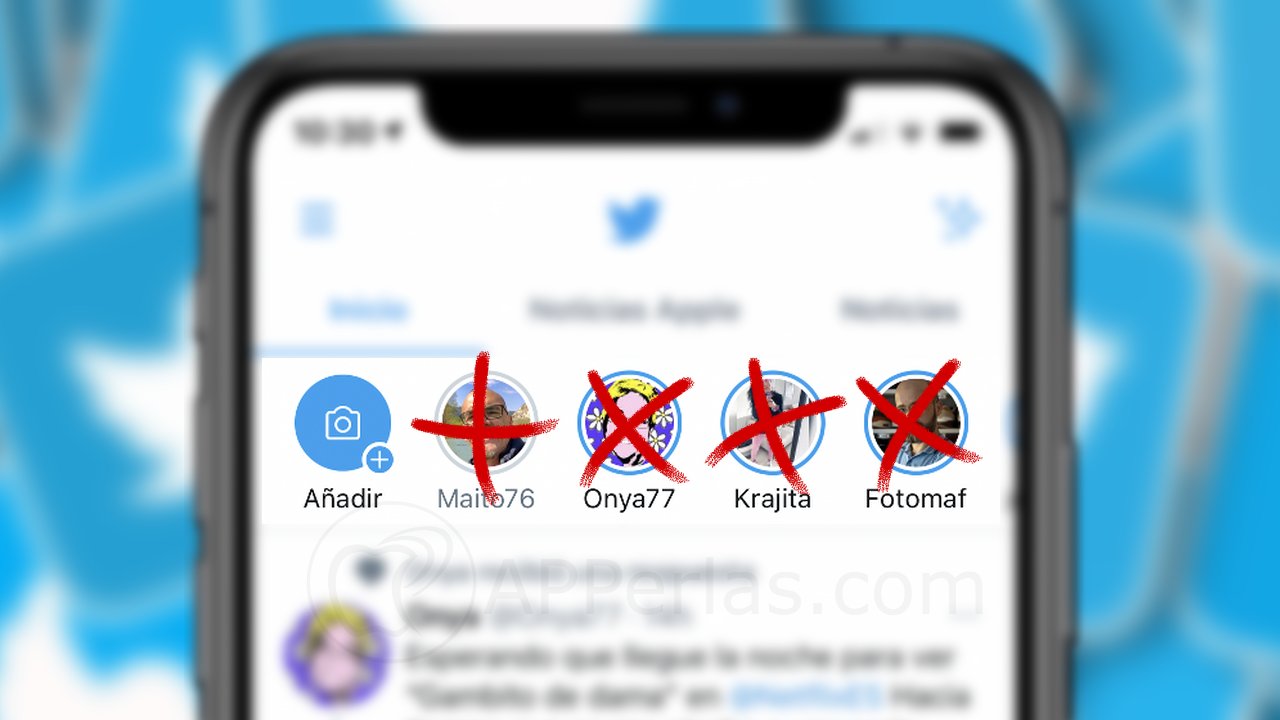 Eliminar las historias de Twitter