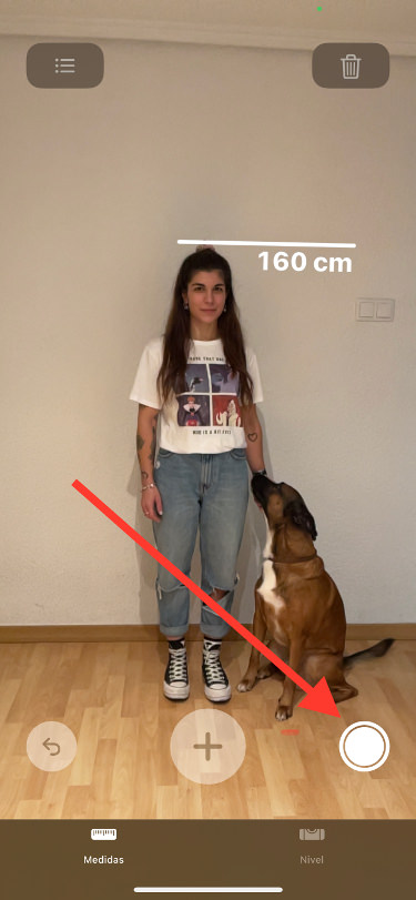 obturador medir la altura con el iPhone 1