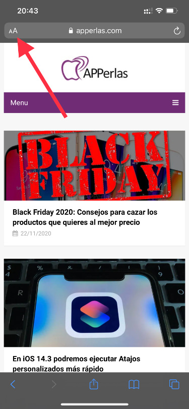 icono barra de herramientas de Safari 1