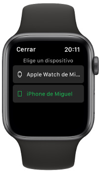 Watch usar Spotify en el Apple Watch 2