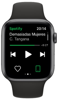icono usar Spotify en el Apple Watch 1
